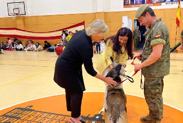 exhibicion perros exercito escolares lugo parga