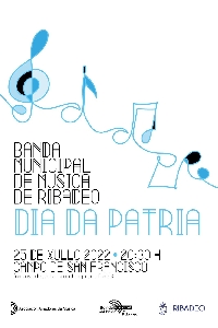 CARTEL BANDA DE RIBADEO CONCERTO DÍA DA PATRIA 2023