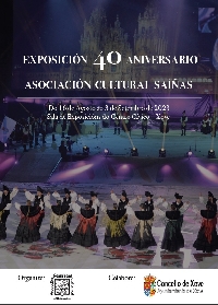 CARTEL EXPOSICION 40 ANIVERSARIO DE SAIÑAS