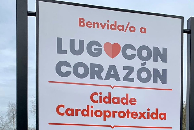 cidade cardioprotexida lugo con corazon desfibrilador