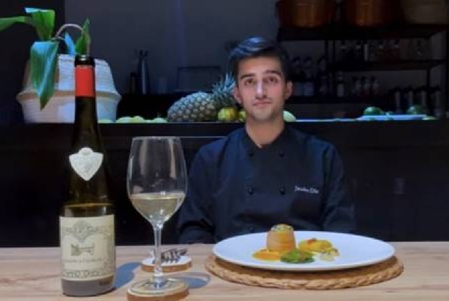 Fotograma da vídeo receita de Jacobo Diz Gómez, do CIFP Paseo das Pontes da Coruña.