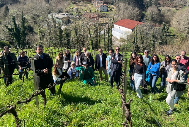 Imaxe da segunda xornada do proxecto ECOSPHEREWINES visitando a Reserva da Biosfera Mariñas Coruñesas