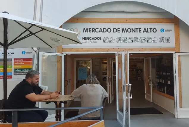 Imaxe do mercado municipal de Montealto na Coruña