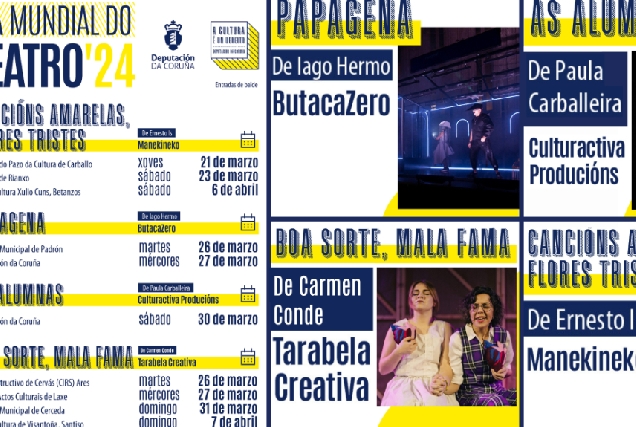 Programación Día Muno do teatro Deputación da Coruña