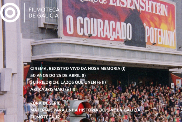 Imaxe do cartel do programa da Filmoteca de Galicia para abril