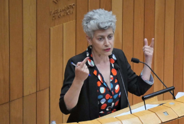 A deputada no Parlamento Galego do BNG, Mercedes Queixas