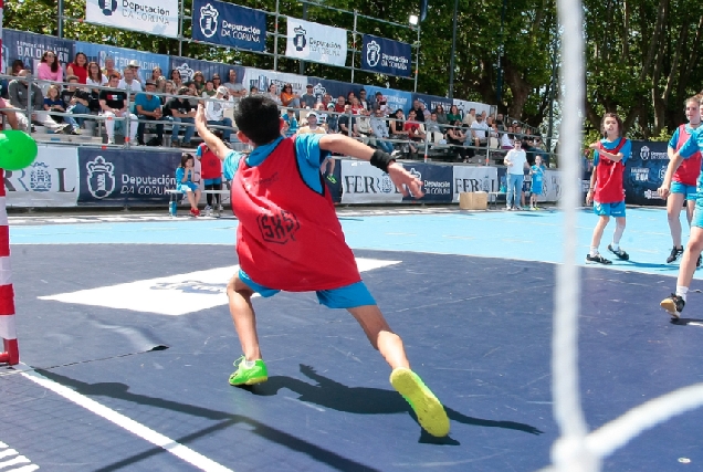 Imaxe da Copa Deputación de Balonmán na Rúa