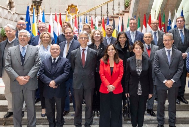 Imaxe dos embaixadores da UE no Concello da Coruña