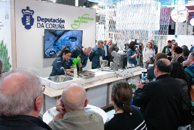 Imaxe dun showcooking do proxecto 'A provincia que sabe' da Deputación da Coruña