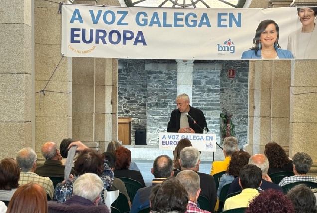 Imaxe do mitin do BNG de Europa en Betanzos