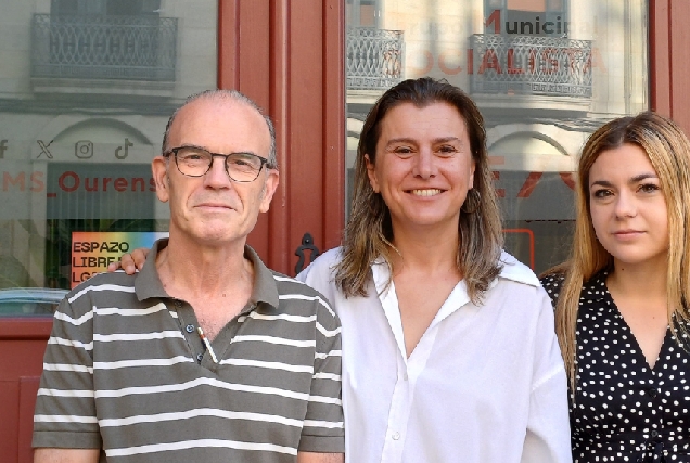 J.A. Vázquez Barquero, Natalia González e Alba Iglesias