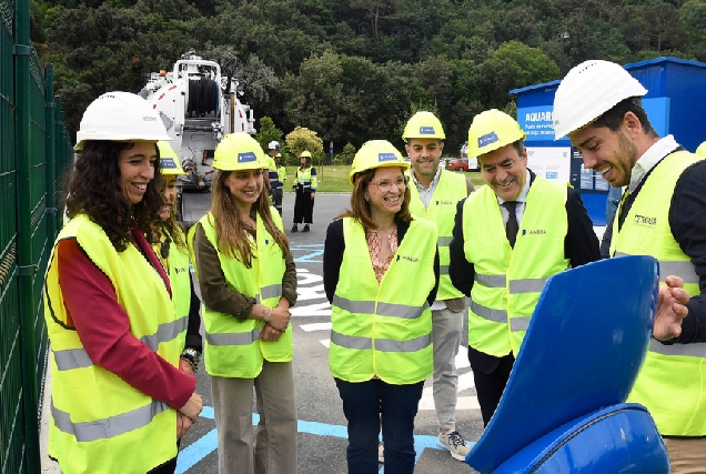 Román Rodríguez visita o Centro Mixto de Investigación CIGAT Circular de Ourense