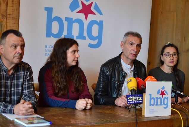 Xosé Manuel Puga, Erea Blanco, Luís Seara, Rhut Reza, grupo municipal do BNG no Concello de Ourense