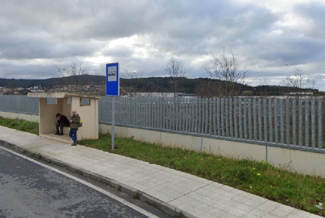 Imaxe dunha parada de autobús en Arteixo